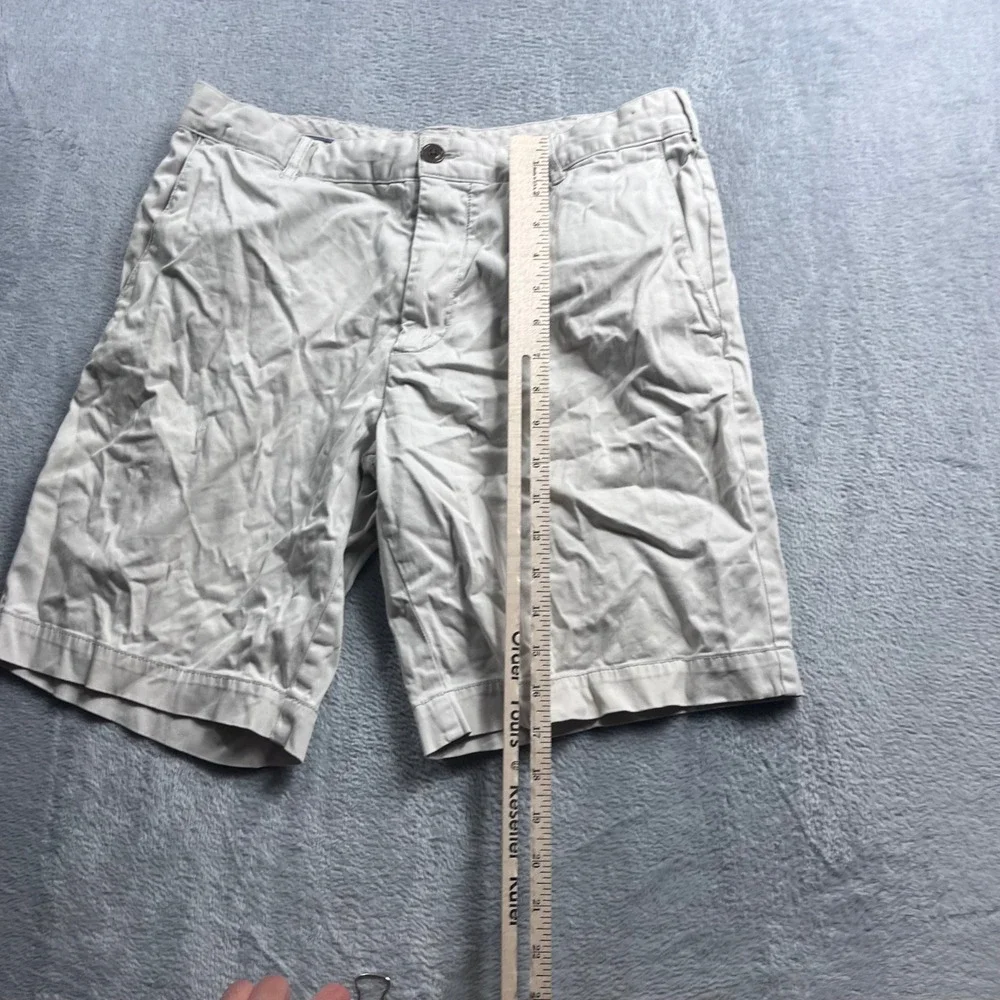 Faherty All Day Shorts Mens 31 Light Khaki Tan Flat Front Casual Chino 8in‎